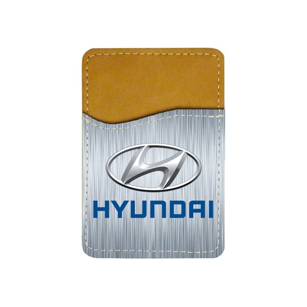 Selvklebende kortholder til mobil (Universell): Hyundai, kortlomme med levende og unikt design til telefonen