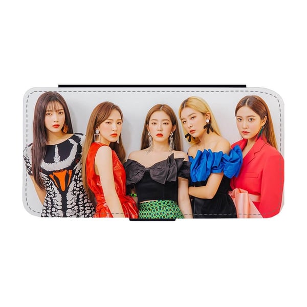 Til Samsung Galaxy S9: K-Pop Red Velvet, flipdeksel med unikt motiv, mobiletui med stativfunksjon
