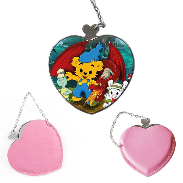 Kompakt kosmetikspejl: Bamse, lommespejl med levende og unikt design
