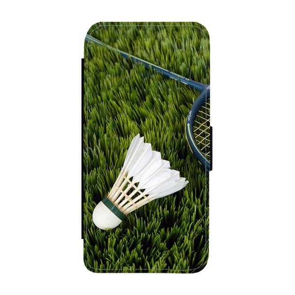 Til Samsung Galaxy S8+: Badminton, flip-cover med unikt motiv, mobilcover med standerfunktion