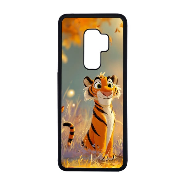 Til Samsung Galaxy S9+: Søt Tegneserie Tiger, mobildeksel med unikt motiv, beskyttende cover