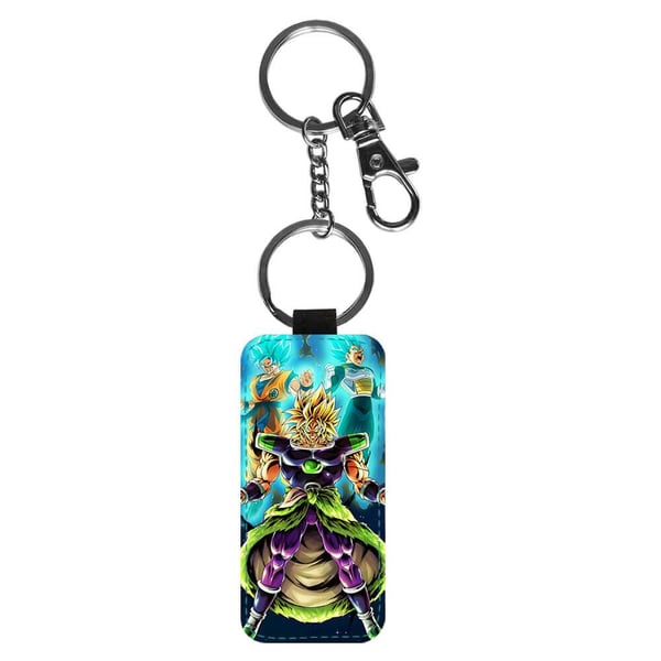 Nøkkelring: Dragon Ball Super Saiyan Goku Broly Vegeta, stilrent anheng med levende og unikt design