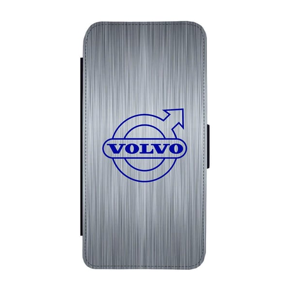 Til Samsung Galaxy S8+: Volvo Logo, flip-cover med unikt motiv, mobilcover med standerfunktion