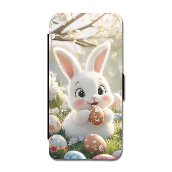 Til Samsung Galaxy S8: Børne Tegnefilm Påske, flip-cover med unikt motiv, mobilcover med standerfunktion