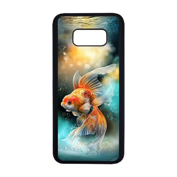 Til Samsung Galaxy S8+: Fisk Gullfisk, mobildeksel med unikt motiv, beskyttende cover
