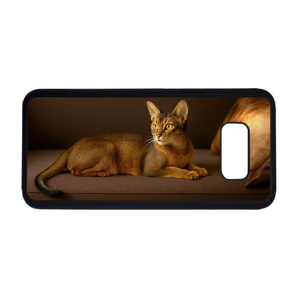 Til Samsung Galaxy S8+: Abessinisk Katt, mobildeksel med unikt motiv, beskyttende cover
