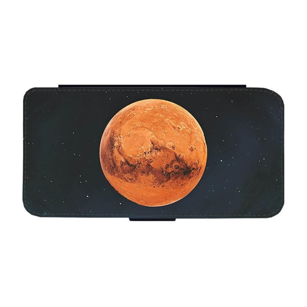 Planet Mars Samsung Galaxy S8+, flipdeksel med unikt motiv, mobiletui med stativfunksjon