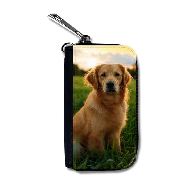 Bilnøkkeldeksel: Hunde Golden Retriever, beskyttende etui med unikt motiv