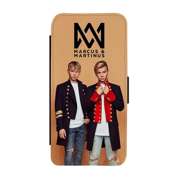 Til Samsung Galaxy S8+: Marcus & Martinus 2019, flipdeksel med unikt motiv, mobiletui med stativfunksjon