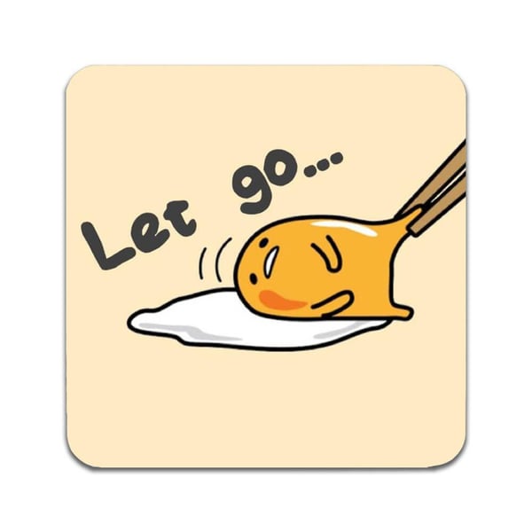 Glassunderlag (2-pakning): Gudetama, stilrene underlag med unike og livlige motiver