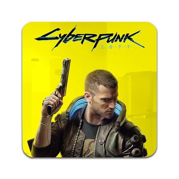 Lasinaluset (2 kpl): Cyberpunk 2077, tyylikkäät aluset uniikeilla ja eloisilla kuvioilla