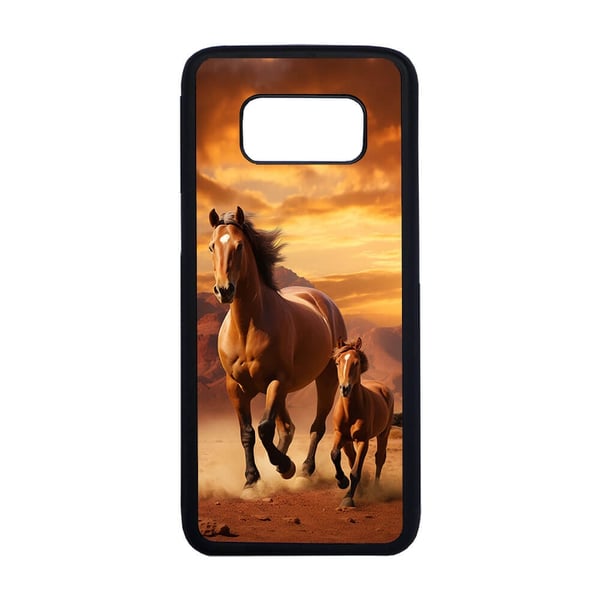Til Samsung Galaxy S8: Araberhest, mobildeksel med unikt motiv, beskyttende cover