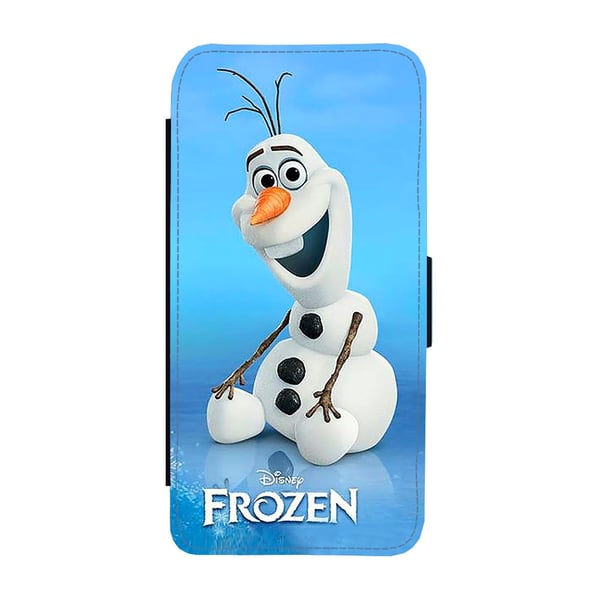 Til Samsung Galaxy S9: Frozen Olaf, flip-cover med unikt motiv, mobilcover med standerfunktion