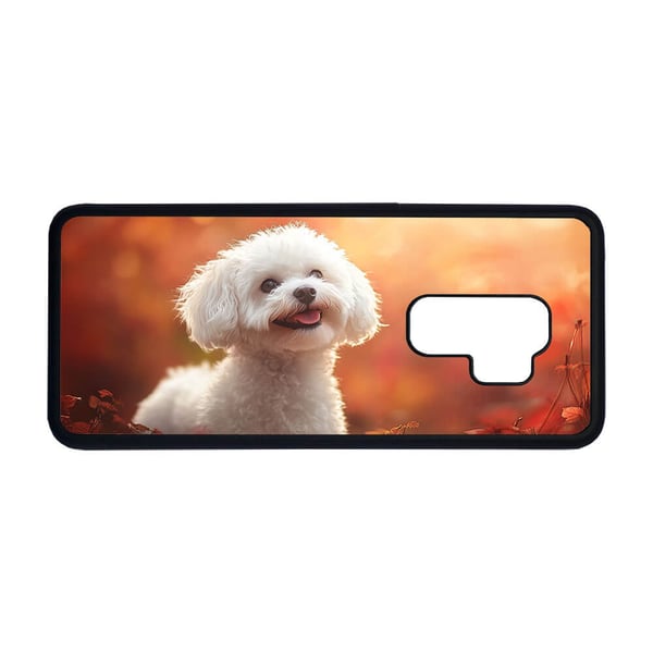 Til Samsung Galaxy S9+: Hund Bichon Frise, mobilcover med unikt motiv, beskyttende cover