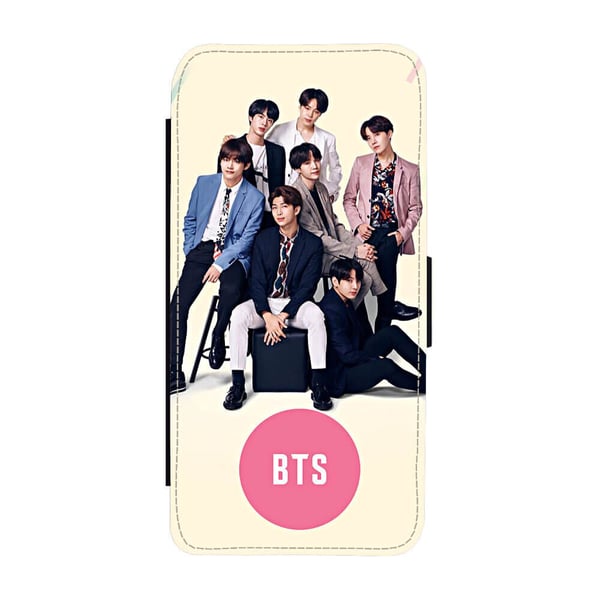 Til Samsung Galaxy S8: BTS Bangtan Boys, flipdeksel med unikt motiv, mobiletui med stativfunksjon