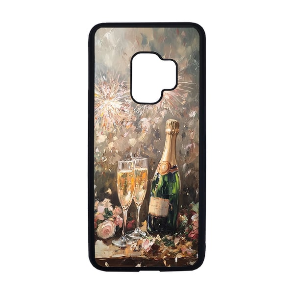 Til Samsung Galaxy S9: Godt Nyttår Oljemaleri, mobildeksel med unikt motiv, beskyttende cover