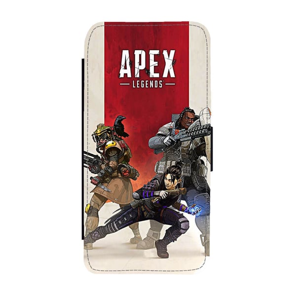 Til Samsung Galaxy S8: Apex Legends, flipdeksel med unikt motiv, mobiletui med stativfunksjon