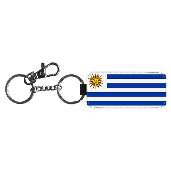 Avaimenperä: Flag of Uruguay -Uruguay Flag, tyylikäs riipus, jossa on eloisa ja uniikki kuvio Avaimenperä: Flag of Uruguay -Uruguay Flag, tyylikäs riipus, jossa on eloisa ja uniikki kuvio