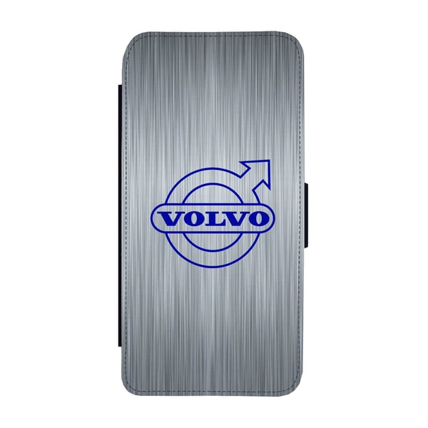 Volvo Logo Samsung Galaxy S9, flipdeksel med unikt motiv, mobiletui med stativfunksjon