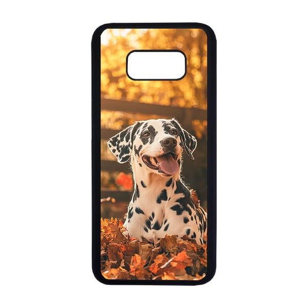 Til Samsung Galaxy S8: Hund Dalmatiner, mobildeksel med unikt motiv, beskyttende cover
