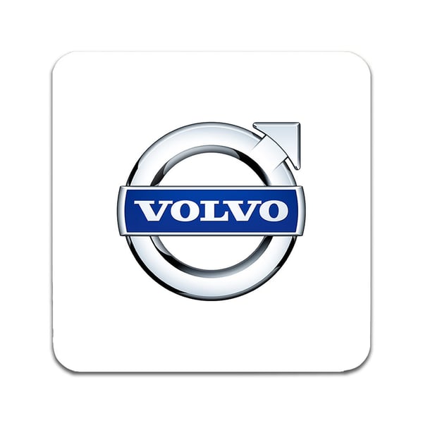 Glassunderlag (4-pakning): Volvo, stilrene underlag med unike og livlige motiver