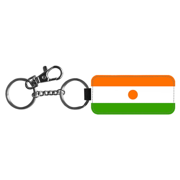 Avaimenperä: Flag of Niger -Niger Flag, tyylikäs riipus, jossa on eloisa ja uniikki kuvio