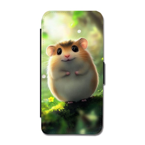 Barne Tegneserie Hamster, flipdeksel med unikt motiv, mobiletui med stativfunksjon Til Samsung Galaxy S9