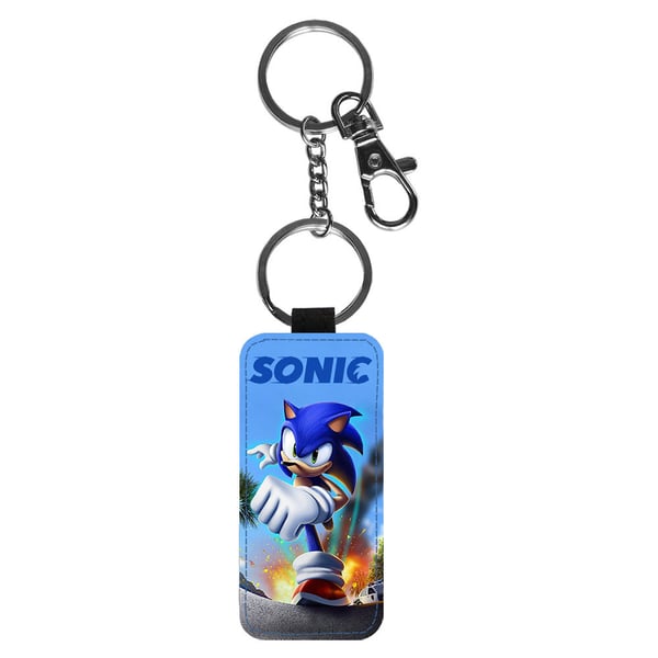 Avaimenperä: Sonic, tyylikäs riipus, jossa on eloisa ja uniikki kuvio