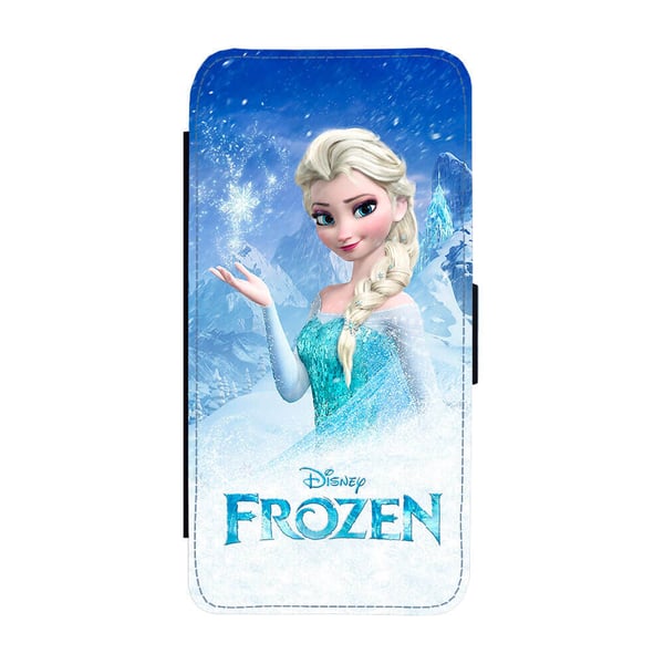 Til Samsung Galaxy S8: Frozen Elsa, flipdeksel med unikt motiv, mobiletui med stativfunksjon