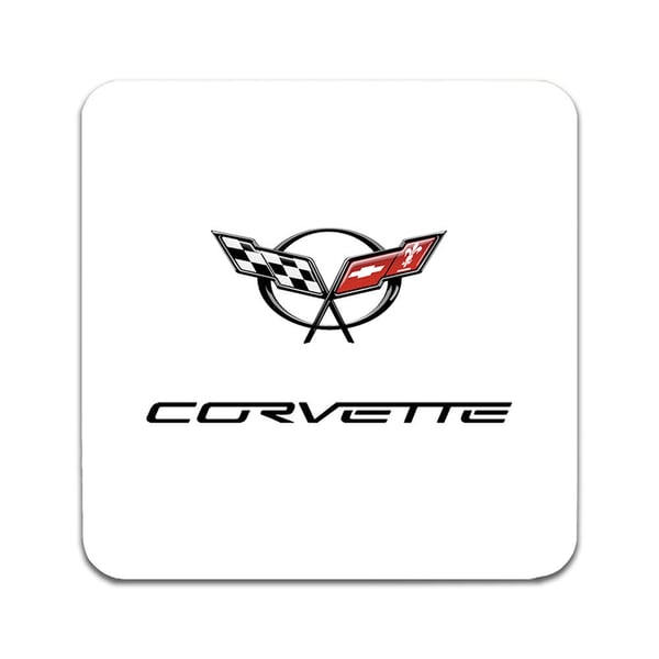 Glasbrikker (2-pak): Corvette, stilrene bordskånere med unikke og levende motiver