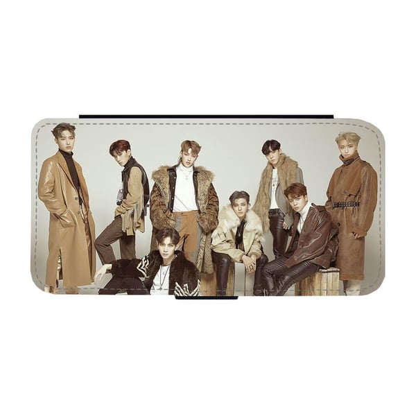 Til Samsung Galaxy S8: K-pop Ateez, flipdeksel med unikt motiv, mobiletui med stativfunksjon