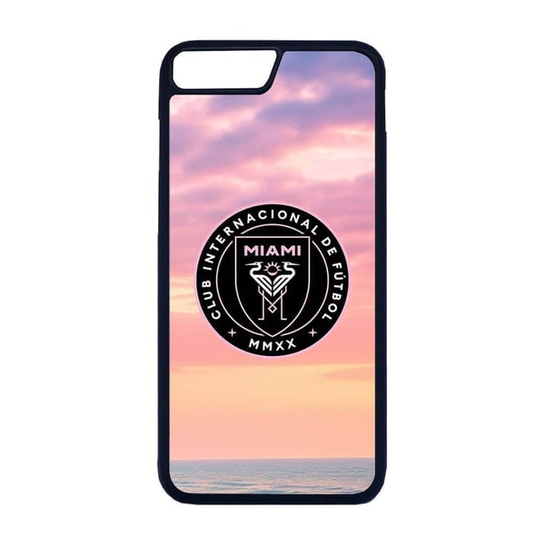 Til iPhone 7 Plus / 8 Plus: Inter Miami CF, mobilcover med unikt motiv, beskyttende cover