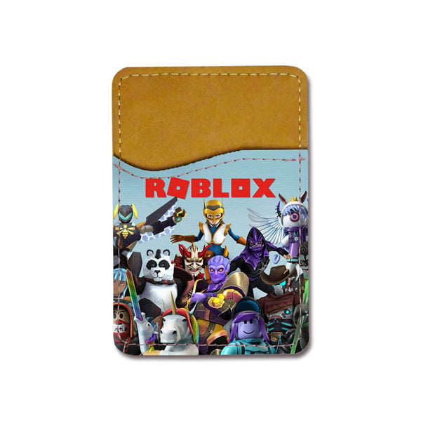 Selvklæbende kortholder til mobil (Universel): Spil Roblox, kortlomme med levende og unikt design til telefonen