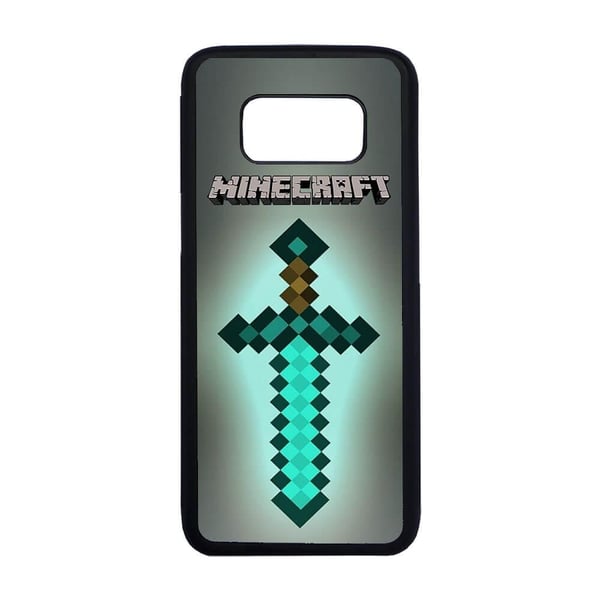 Til Samsung Galaxy S8: Minecraft Diamond Sword, mobilcover med unikt motiv, beskyttende cover