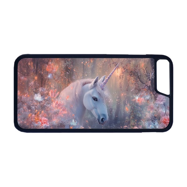 Til iPhone 7 Plus / 8 Plus: Enhjørning, mobilcover med unikt motiv, beskyttende cover