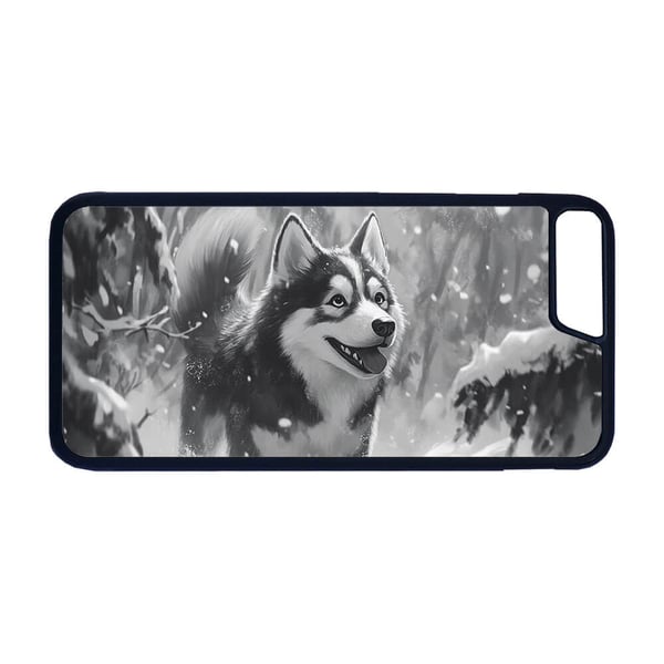 Børne Tegneserie Siberian Husky Hund iPhone 7/iPhone 8 PLUS Mobilcover - Etui