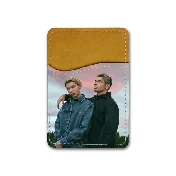 Självhäftande korthållare till mobil (Universell): Marcus & Martinus, kortfack med livfull och unikt design till telefon