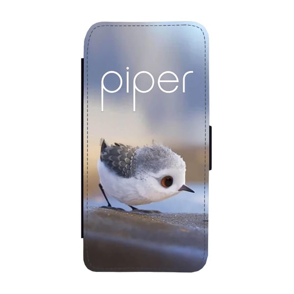 Til Samsung Galaxy S8+: Piper, flipdeksel med unikt motiv, mobiletui med stativfunksjon