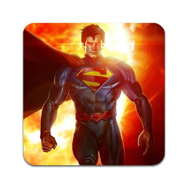 Lasinaluset (2 kpl): Superman, tyylikkäät aluset uniikeilla ja eloisilla kuvioilla