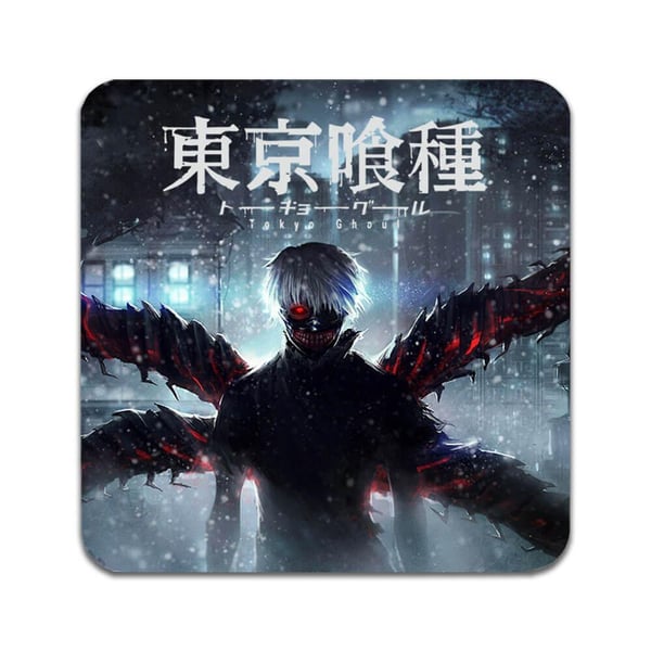 Glassunderlag (2-pakning): Manga Tokyo Ghoul, stilrene underlag med unike og livlige motiver Glassunderlag (2-pakning): Manga Tokyo Ghoul, stilrene underlag med unike og livlige motiver