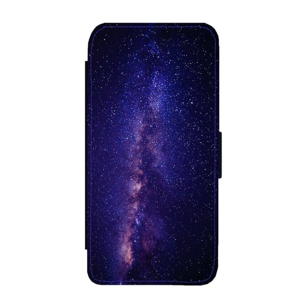 Til Samsung Galaxy S8: Space Galaxy, flipdeksel med unikt motiv, mobiletui med stativfunksjon For