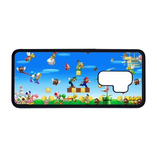 Til Samsung Galaxy S9+: Super Mario, mobildeksel med unikt motiv, beskyttende cover
