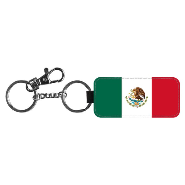 Avaimenperä: Flag of Mexico -Mexico Flag, tyylikäs riipus, jossa on eloisa ja uniikki kuvio