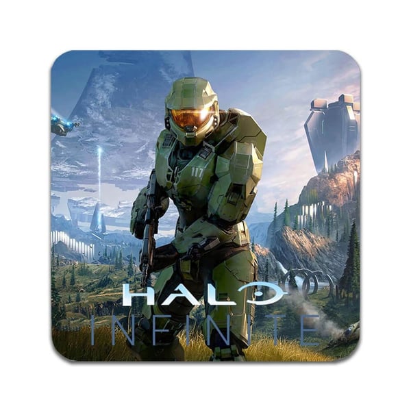 Lasinaluset (4 kpl): Halo Spel, tyylikkäät aluset uniikeilla ja eloisilla kuvioilla