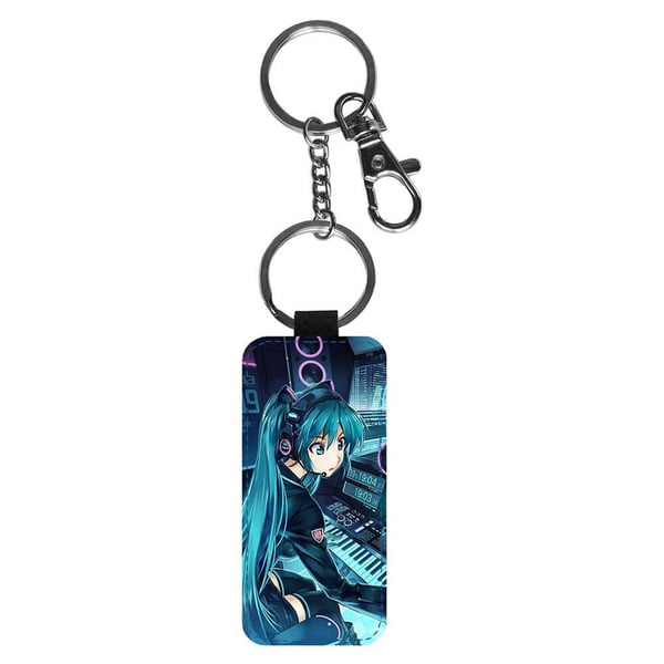 Nyckelring: Vocaloid Hatsune Miku, stilrent hängsmycke med livfull och unikt design