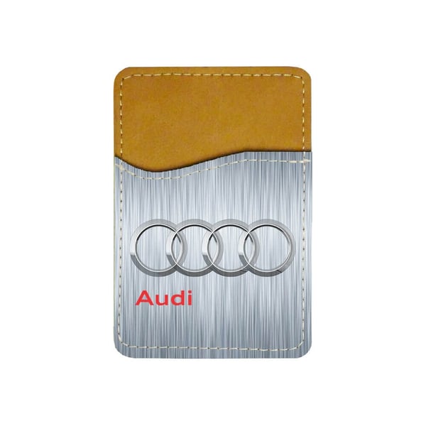 Självhäftande korthållare till mobil (Universell): Audi 2009 Logo, kortfack med livfull och unikt design till telefon