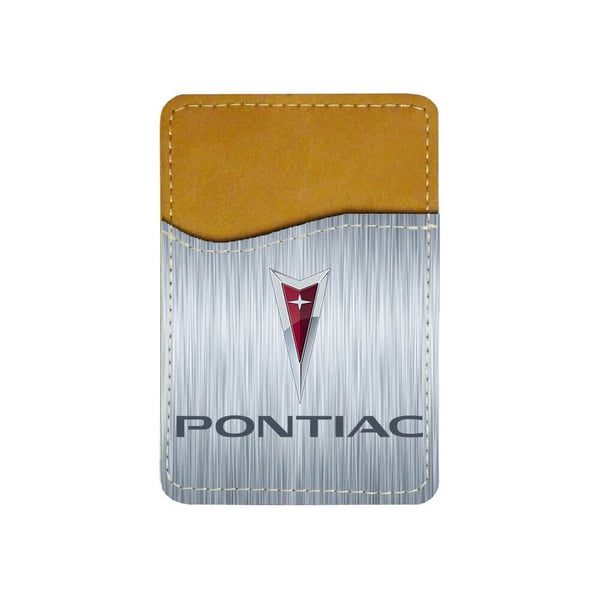 Selvklebende kortholder til mobil (Universell): Pontiac, kortlomme med levende og unikt design til telefonen