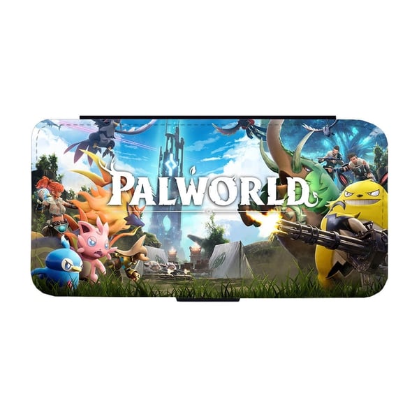 Til Samsung Galaxy S8: Spill Palworld, flipdeksel med unikt motiv, mobiletui med stativfunksjon