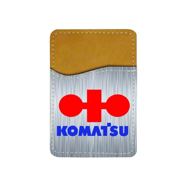 Självhäftande korthållare till mobil (Universell): Komatsu, kortfack med livfull och unikt design till telefon