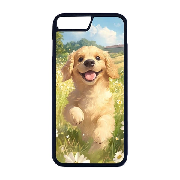 Tegneserie Golden Retriever Hund iPhone SE 2020 Mobiltelefon Deksel